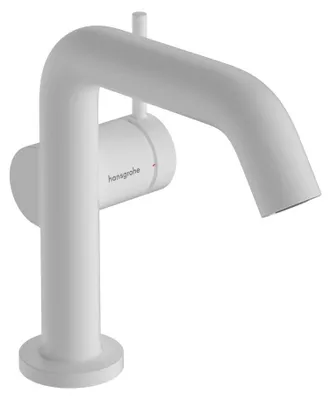 Zdjęcie produktu dla Jednouchwytowa bateria umywalkowa Tecturis S Fine CooStart, wylot 13 cm, matowa biel