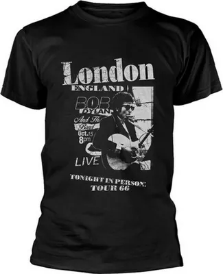 Immagine prodotto di Bob Dylan - Maglietta "Scraps" per uomo/donna Unisex RO7480 (XL) (Nero)