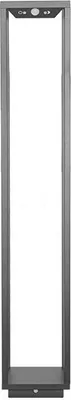 Produktbild von Solar-Hauslaterne, dunkelgraue LED, 100 cm, 2,2 W, batteriebetrieben, IP54, Zafferano