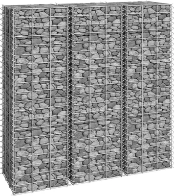Produktbild von Maison Exclusive - Gabionen-Hochbeete 3 Stk. 30x30x100 cm Eisen