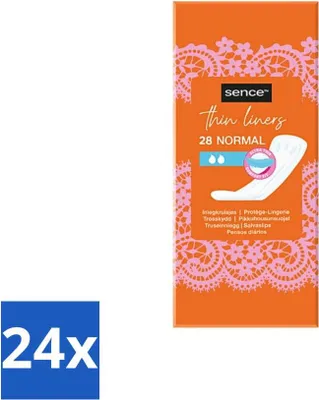Produktbild von Sence - Normal - Slipeinlagen - Täglicher Komfort - 28 Slipeinlagen - Vorteilspack - 24 Stücke