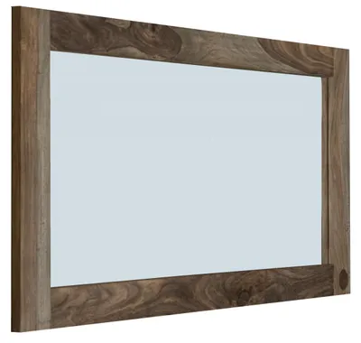 Immagine prodotto di MASSIVMOEBEL24 | specchio in legno di Sheesham / palissandro 130x3x70 grigio scuro oliato NATURE GREY #071