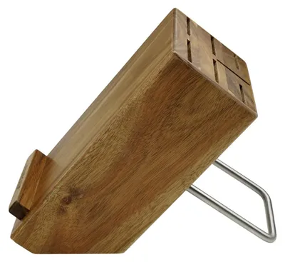 Image de Bloc pour 7 couteaux avec support pour tablettes Nirosta