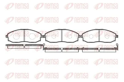 Produktbild von REMSA Bremsbeläge Satz Vorne Bremsklötze für HYUNDAI H-1 / Starex MPV (A1) 0703.02