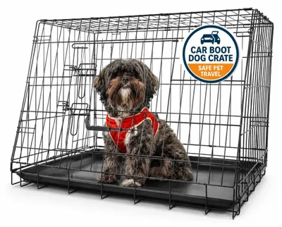 Image de Streetwize, cage pliante inclinée pour chien - Taille moyenne - 76x56x54 cm
