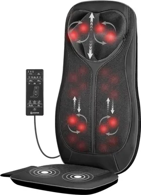 Obrázok produktu pre Masážny vankúš COMFIER Shiatsu s hnetením, valčekom, vibráciami a vzduchovou kompresnou masážou, masážny vankúš s funkciou tepla, ideálny darček
