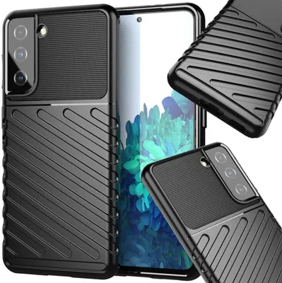 Produktbild von Thunder Case Samsung Galaxy A14 5G Silikon-Panzerhülle schwarz