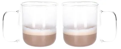 Produktbild von Kaffeeglaser - 2x - doppelwandig - 400 ml - Teeglaser