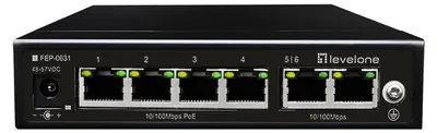 Zdjęcie produktu dla LevelOne Switch  6x FE FEP-0631                  60W  4xPoE+