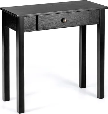 Obrázok produktu pre COSTWAY Konzolový stolík so zásuvkou, úzky vstupný stolík, industriálny drevený stolík, stolík do predsiene, obývačky, spálne, 71 x 30 x 71 cm (čierny)