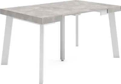 Produktbild von Ausziehbarertisch, 140x90x73cm, Für 6 Gäste, Hölzerne Beine, Zementgrau