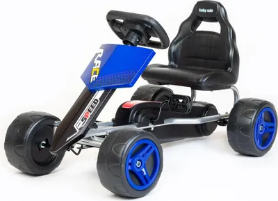 Obrázek produktu pro Niebieski gokart na pedały Speedy dla dzieci w wieku 3-8 lat