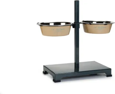 Produktbild von Beeztees Futterständer Carte 2 x 2530 ml grün-creme ø: 25 cm