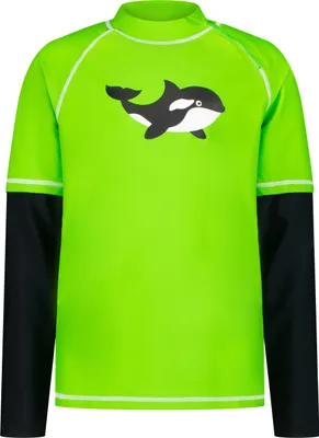 Produktbild von BECO the world of aquasports Schwimm Shirt BECO-SEALIFE® mit coolem Orca-Print grün-schwarz 116