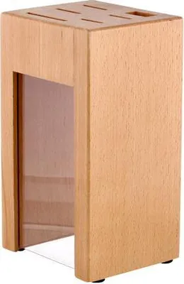 Obrázok produktu pre Blok Na Nože, Bukové Drevo, 21,6X12,7X10,8Cm