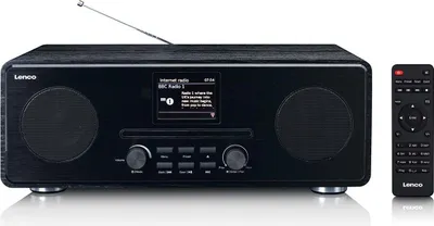 Produktbild von Lenco DIR-261BK - Internetradio mit DAB+ und FM-Radio, CD/MP3-Player, Bluetooth®, 2 x 10 Watt RMS, 2,8" Farbdisplay, schwarz