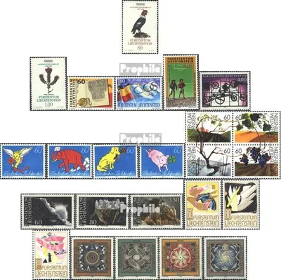 Produktbild von Briefmarken Liechtenstein 1994 Mi 1079-1102 (kompl.Ausg.) Jahrgang 1994 komplett postfrisch Europamarken