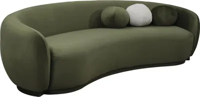 Immagine prodotto di Divano in tessuto a tre posti divano a 3 posti verde tessuto imbottito divano moderno