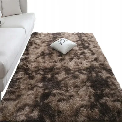 Produktbild von Wohnzimmerteppich Flauschiger Shaggy Schlafzimmer Nachtvorleger Outdoor Teppich Shaggy braun, 160x220 cm
