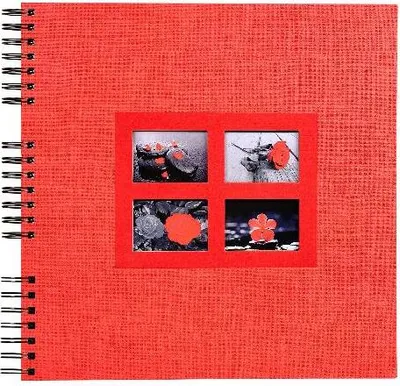 Image de Exacompta Album photos à spirales 60 p. noires Passion 32x32 cm Rouge 16845E