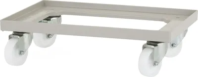 Produktbild von TECHNICA Teigboxwagen für 600x400 mm – Robuster Pizzateigboxwagen mit Rollen – Transportwagen für Teigboxen bis 250 kg – Stabiler Euroboxwagen für Gastronomie – Mobil & kompakt
