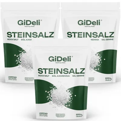 Image de Sel gemme 15 kg, gros sel de table, sel de bain, sel de déneigement, halite, sans additifs, GiDeli
