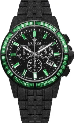 Immagine prodotto di Louis XVI LXVI1182 Herrenuhr Majeste Frosted Iced Out Chrono Limited 43mm 10ATM