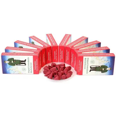Produktbild von Original Crottendorfer - 10er Set Räucherkerzen Räucherkegel - Kaminzauber