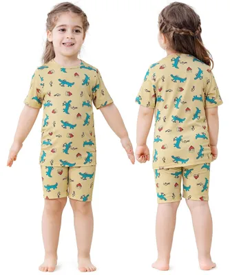 Produktbild von Omgoods – Kurze Pyjama-Sets für Kinder aus Bambusfaser