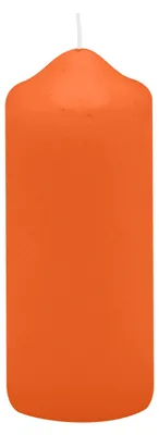 Produktbild von Spitzkopf Stumpen Kerzen Karotte Orange 10 x Ø 4 cm, 12 Stück