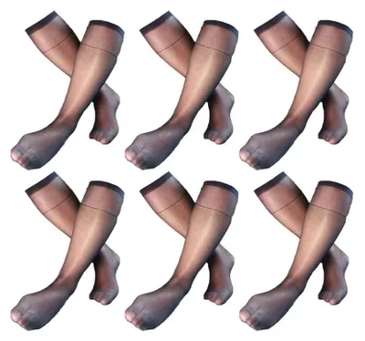 Imagen del producto de Calcetines para hombre de nylon ultradelgado y transparente