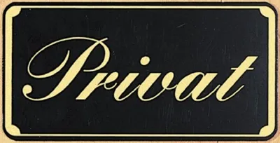 Produktbild von Hinweisschild - PRIVAT - Gr. ca. 150 x 75 mm - 308073