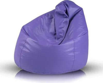 Produktbild von Ecopuf, Fuzzy, Sitzsack Pouf, Sack Poufsessel Pufsack Kinder, Erwachene, 80x110cm, Lila E7
