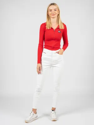 Produktbild von Tommy Jeans Jeans "Sylvia" - DW0DW12374 | Sylvia - Weiß- Größe: 26(EU)