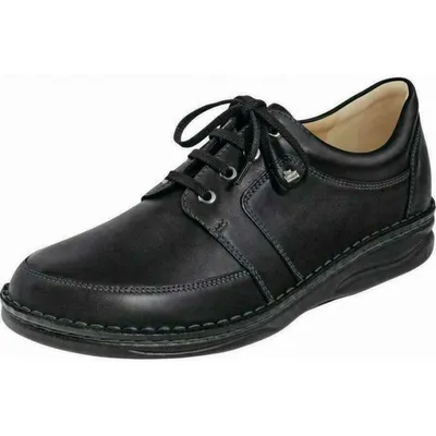 Produktbild von Herren Schnürer Finn Comfort Norwich, Schwarz, Leder, NEU - Herrenschuhe Bequemschuhe, Schwarz, leder (montana)