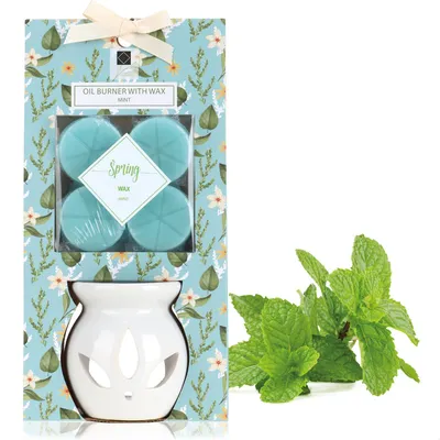Produktbild von com-four® Duftlampe mit Wachs, Stövchen für auch ätherische Öle, Aroma Diffusor