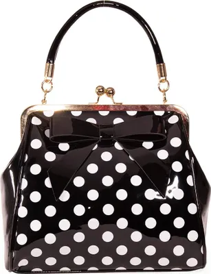 Produktbild von Banned Retro Handtasche - American Polka Schwarz