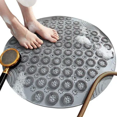 Produktbild von Famanu Duschmatte rutschfest – 55 x 55 cm – Badezimmeraccessoires