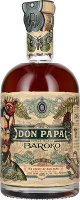 Produktbild von Don Papa Baroko Rum dunkel milder fruchtiger Geschmack 40 Vol.