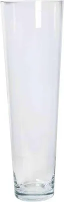 Produktbild von INNA-Glas Bodenvase ERIC, Trichter - rund, klar, 70cm, Ø 22,5cm - Konische Vase - Glasvase