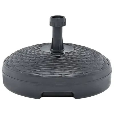 Zdjęcie produktu dla vidaXL Stojak na parasol piasek/woda 20L antracyt plastikowy rattan