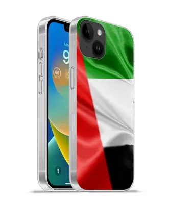 Produktbild von MuchoWow® Handyhülle Schutzhülle Hülle für Apple iPhone 14 Plus - Soft case Die Flagge der Vereinigten Arabischen Emirate Silikon Softcase Handy Hülle - Abbildung