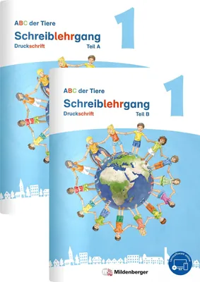 Produktbild von ABC der Tiere 1 Neubearbeitung - Schreiblehrgang Druckschrift, Teil A und B