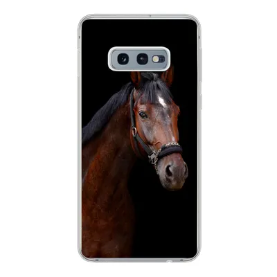Produktbild von MuchoWow® Handyhülle Schutzhülle Hülle für Samsung Galaxy S10e Pferd - Tiere - Braun Silikon Softcase Handy Hülle - Handy