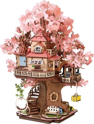 Immagine prodotto di puzzle 3D, Casa sull'albero di Sakura, Rolife, 535 pezzi
