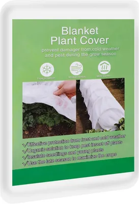 Imagen del producto de Tuinvlies, tejido no tejido para jardinería, 2 x 10 metros, 30 g/m², reutilizable, protección contra heladas para plantas