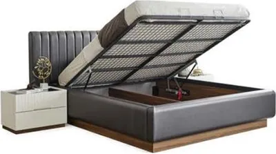 Produktbild von Stilvolle Schlafzimmer Designer Garnitur Textil Doppelbett Edler Schrank