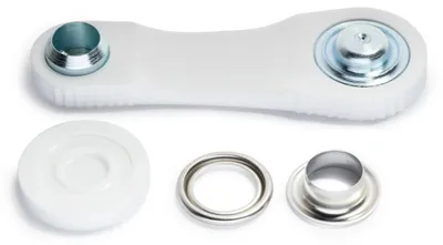 Produktbild von Prym Ösen und Scheiben 11,0 mm, 15 Stück., silberfarbig 11 mm