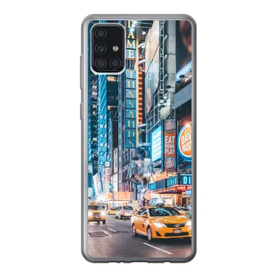 Produktbild von MuchoWow® Handyhülle Schutzhülle Hülle für Samsung Galaxy A52 5G New York bei Nacht Silikon Softcase Handy Hülle - Umschlag
