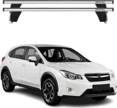 Image de Menabo Barres de toit Transversales pour Subaru XV 2011-2018 Alu Gris ABE 2x